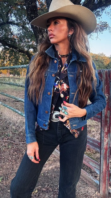 Vintage 70s Wrangler “No-Fault Denim” Jacket – Made in USA | Size Small