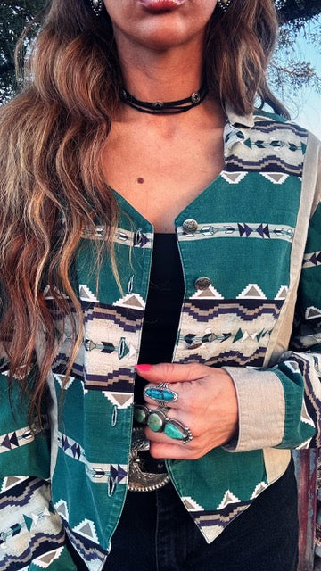 Vintage Panhandle Slim Cropped Shirt | XL