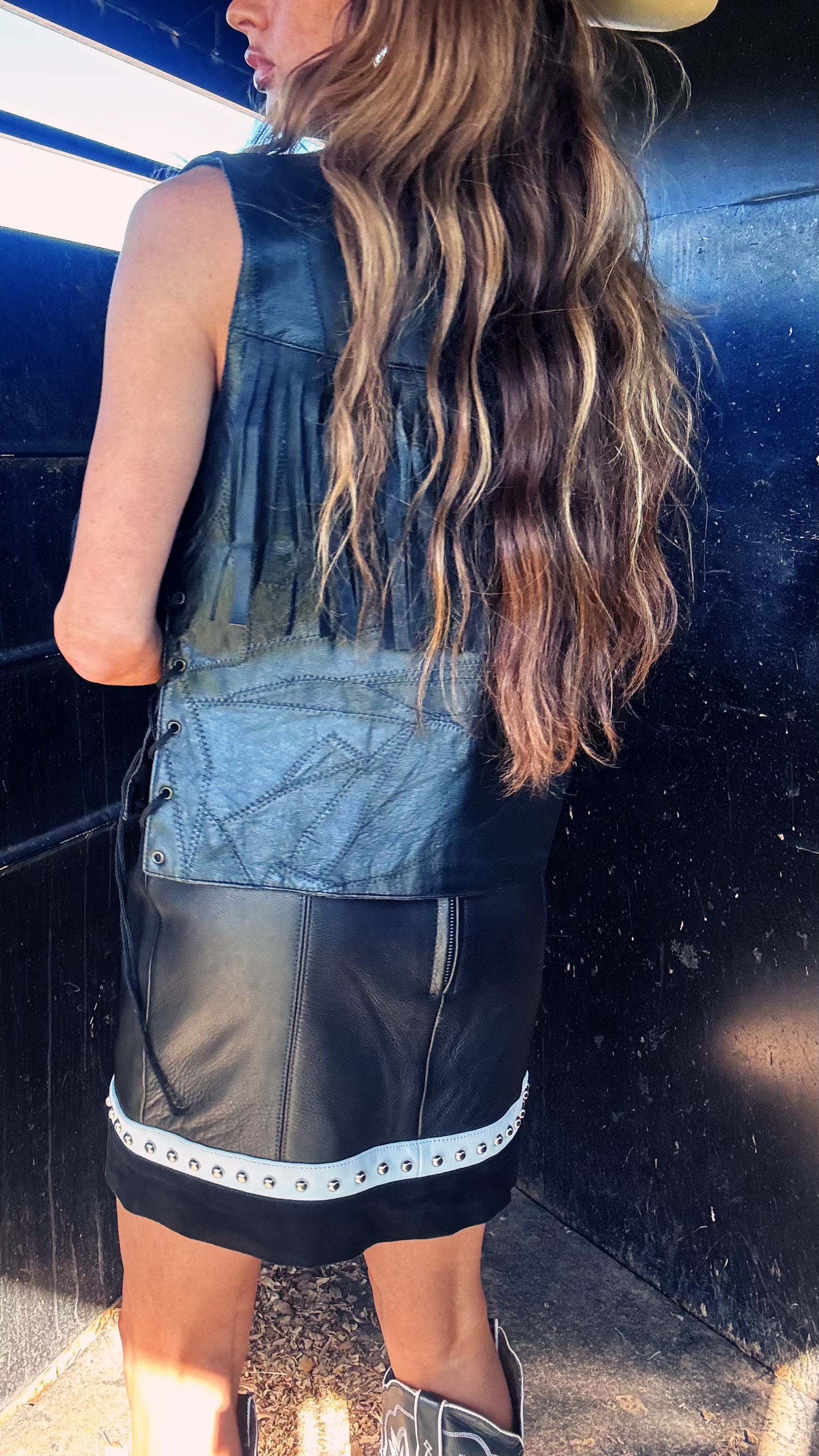 Vintage Canyon Creek Leather Fringe Vest – Genuine Western Hide | Small/Medium